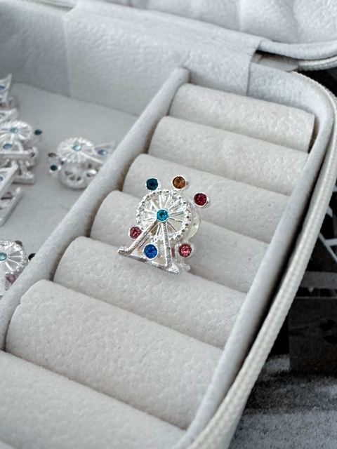 Berloque Roda Gigante Separador | Banho de Prata