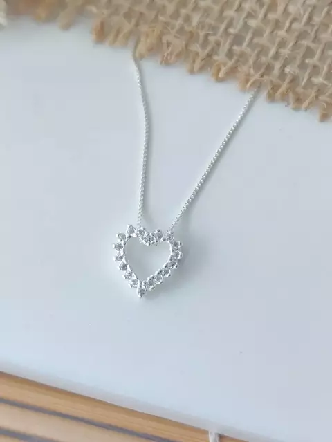 Colar Coração Paris | Prata