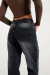 Pantalon Flared Rigido Gris Bordado ECL P26 en internet