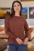 Sweater Cuello Cuadrado con Tachas NCL S13