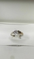 Anillo de zirconia blanca