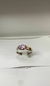 Anillo de zirconia rosa