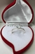 Anillo de promesa corazon de zirconia