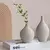 Vaso de cerâmica simples, Decoração para casa, nórdico, Luxo, Boca estreita - Viagem e Artesanato
