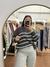 Sweater rayado gris