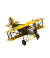 Avião Amarelo De Hélice 8x21x21cm