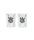 Jogo Com 2 Copos De Vidro Para Shot 70ml Corinthians