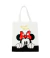 Bolsa Sacola Branca Retangular Rosto Minnie Disney 40x33 cm