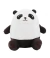 Panda Sentado Marrom Branco 26cm