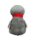 Pinguim Cinza Cachecol Vermelho 30cm na internet