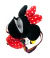 Mini Bolsa de Pelúcia Minnie Coração Arco-Íris Disney 20 cm - Melya Presentes
