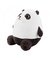 Panda Sentado Marrom Branco 26cm - Melya Presentes