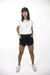 SHORTS MOLETOM FEMININO - THE STAMP & CO BLACK na internet