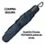 MILEJACK STORE - Guarda Chuva Sombrinha Preto Compacta Impermeável Resiste - Mega mundo