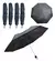 MILEJACK STORE - Guarda Chuva Sombrinha Preto Compacta Impermeável Resiste