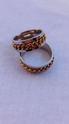 Anillo encadenado giratorio Golden - comprar online