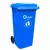 BASURERO QRUBBER 120L AZUL