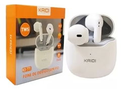 Fone De Ouvido Sem Fio Bluetooth 5.1 Kaidi Cor Branco - comprar online