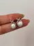 Aritos Anto strass plateado