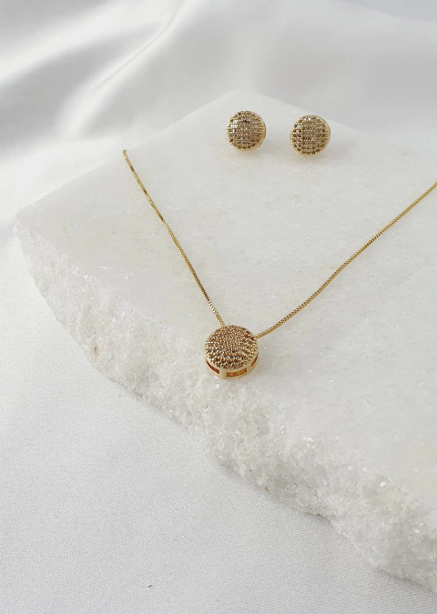 Conjunto Redondo Micro Zircônia