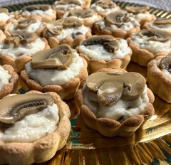 Tarteletas de queso y champiñón