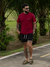 Camisa texturizada Premium (Bordo) - comprar online