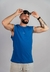 Camisa Cut Sleeve Tank (Azul Royal) na internet