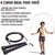 Corda Crossfit de Pular 3m PRETA cabo de aço speed rope Regulável na internet