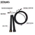 Corda Crossfit de Pular 3m PRETA cabo de aço speed rope Regulável