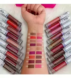 Labial liquido metalico METALICOOL - Ruby Rose - Justi makeup