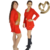 Conjunto sastrero con falda Rojo y Negro en internet