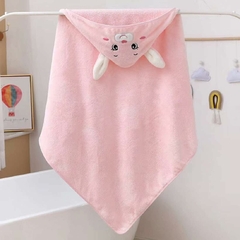 Toallon con Capucha de Conejo Infantil