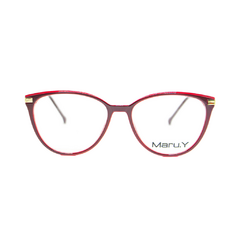 Armação para óculos de Grau Maru.Y AL98142 Feminino Gatinho em Acetato Vermelho