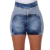 Shorts Leg jeans feminina cintura alta Premium