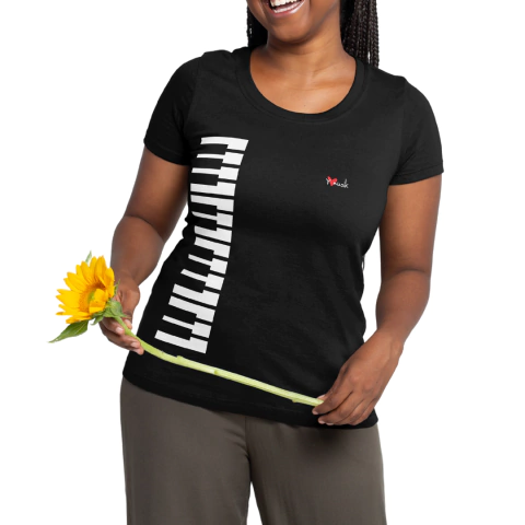 Playera Musical Piano para Dama I Camiseta pianistas I Music Shirt