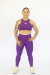 Top Fitness Feminino GO UP Cavado Frente Petúnia | Alta Sustentação - comprar online