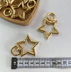 Mosquetão Estrela 55 mm Dourado na internet