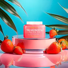 ESFOLIANTE CORPORAL DE MORANGO - STRAWBERRY SUGAR BODY SCRUB 400G BARBOURS - comprar online