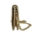 Bolsa Clutch Tory Burch Dourada
