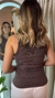 Blusa Regata Lorena Estonada Marrom na internet