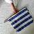Neceser rayado Azul y blanco grande en internet