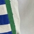Bolso Playero rayado verde y azul - Fibra Arte Textil