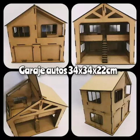 Garage autos 34x34x22cm