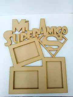 Cuadro con frase "Mi super amigo" 10x15cm