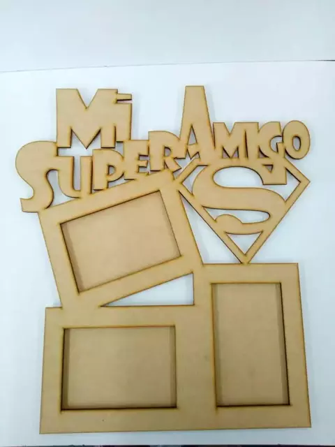 Cuadro con frase "Mi super amigo" 10x15cm