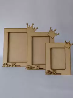 Porta retrato + dos apliques