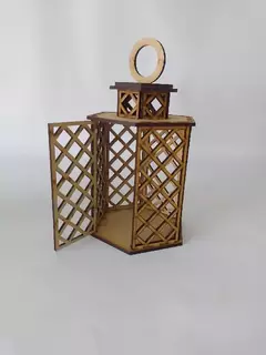 Fanal calado con puerta 20cm