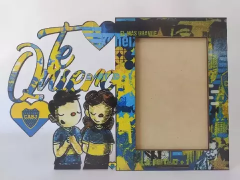 Porta retrato laminado "Te Quiero" 10x15cm