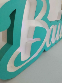 Nombre en Polifan con luces 55cm - comprar online
