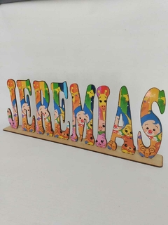 Nombres laminados con base - tienda online